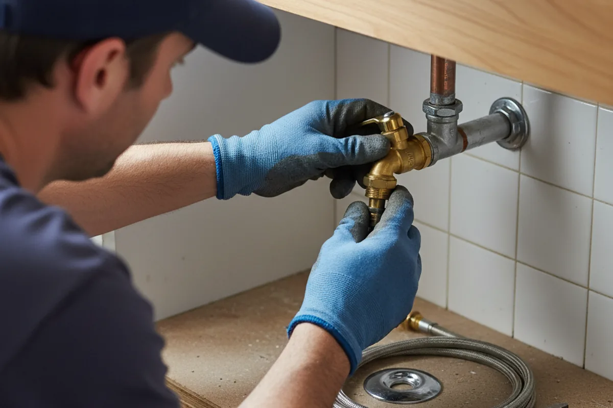 Shutoff valve and fitting work during Faucet and Fixture Repair in Elverta
